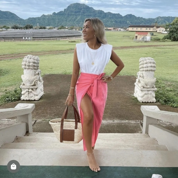 Zara knotted midi wrap skirt - Picture 10 of 10